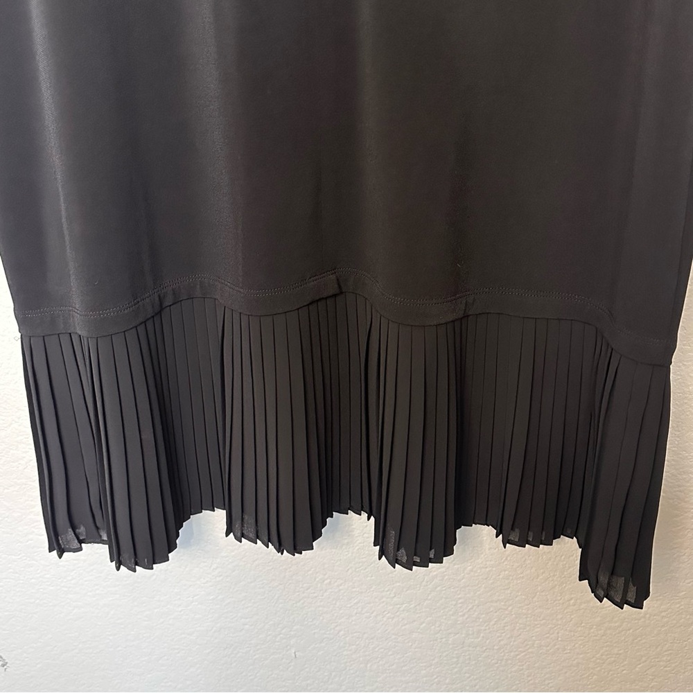 Michael Kors Black Dress with Pleated Hem. Size XL. Like New - Picture 6 of 7
